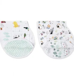 Aden + Anais Classic Burpy Bibs, 2 Pack - Around the World