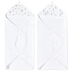 Aden + Anais Essentials Cotton Muslin Hooded Towels 2 pk - Country Floral