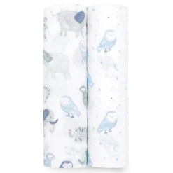 Aden + Anais Essentials Cotton Muslin Swaddle Blanket 2 pk - Time To Dream