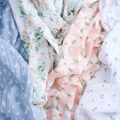 Aden + Anais Essentials Cotton Muslin Swaddle Blanket 4 pk - Butterfly Garden