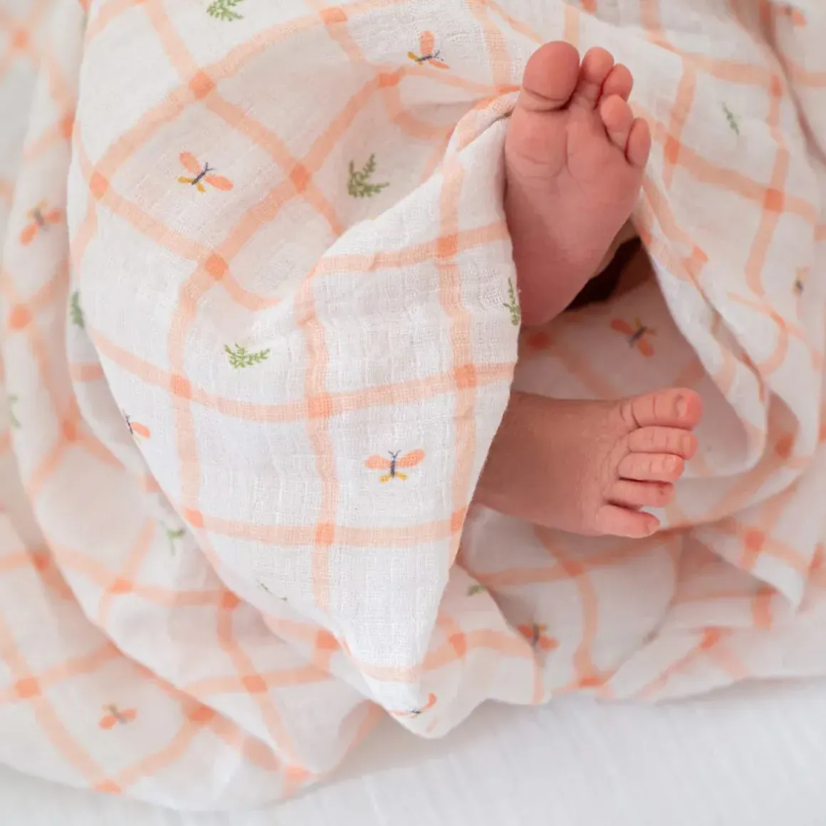 Aden + Anais Essentials Cotton Muslin Swaddle Blanket 4 pk - Country Floral