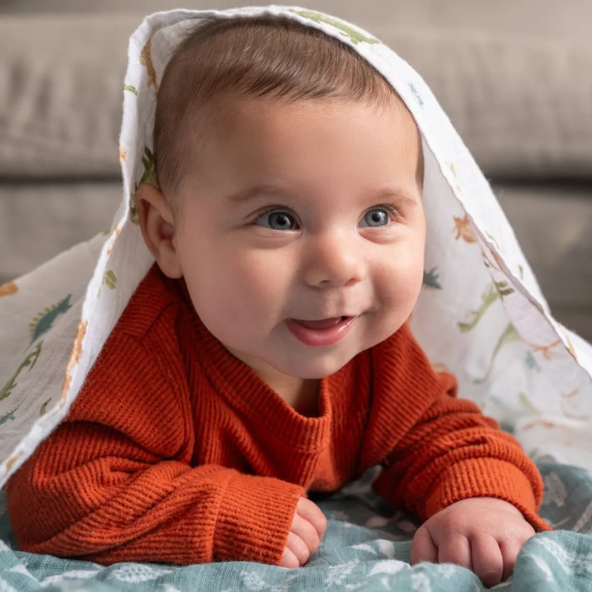 Aden + Anais Essentials Cotton Muslin Swaddle Blanket 4 pk - Dino Jungle