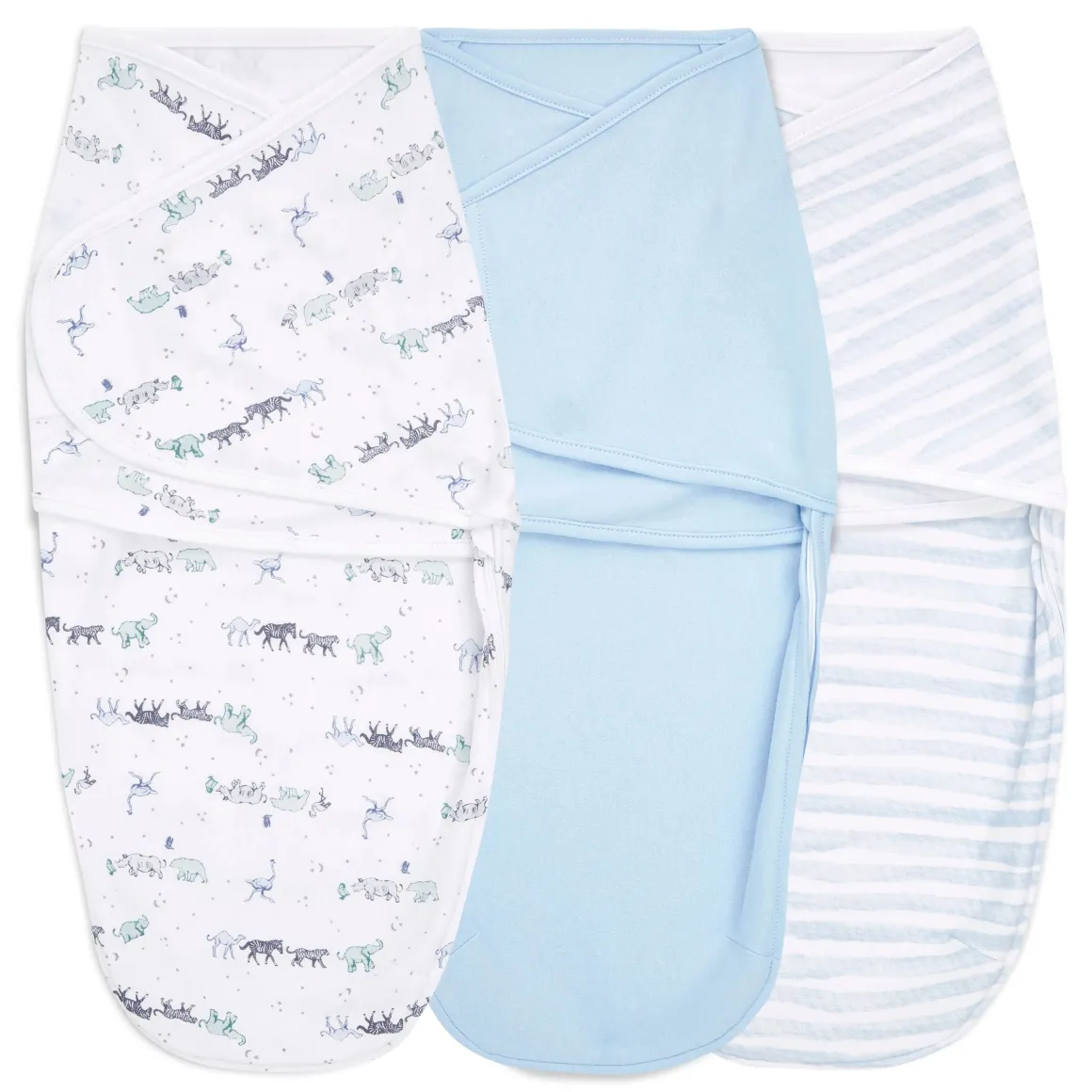 Aden + Anais Essentials Easy Swaddle Wrap Quick Change 3 pk - Rising Star (0-3 months)