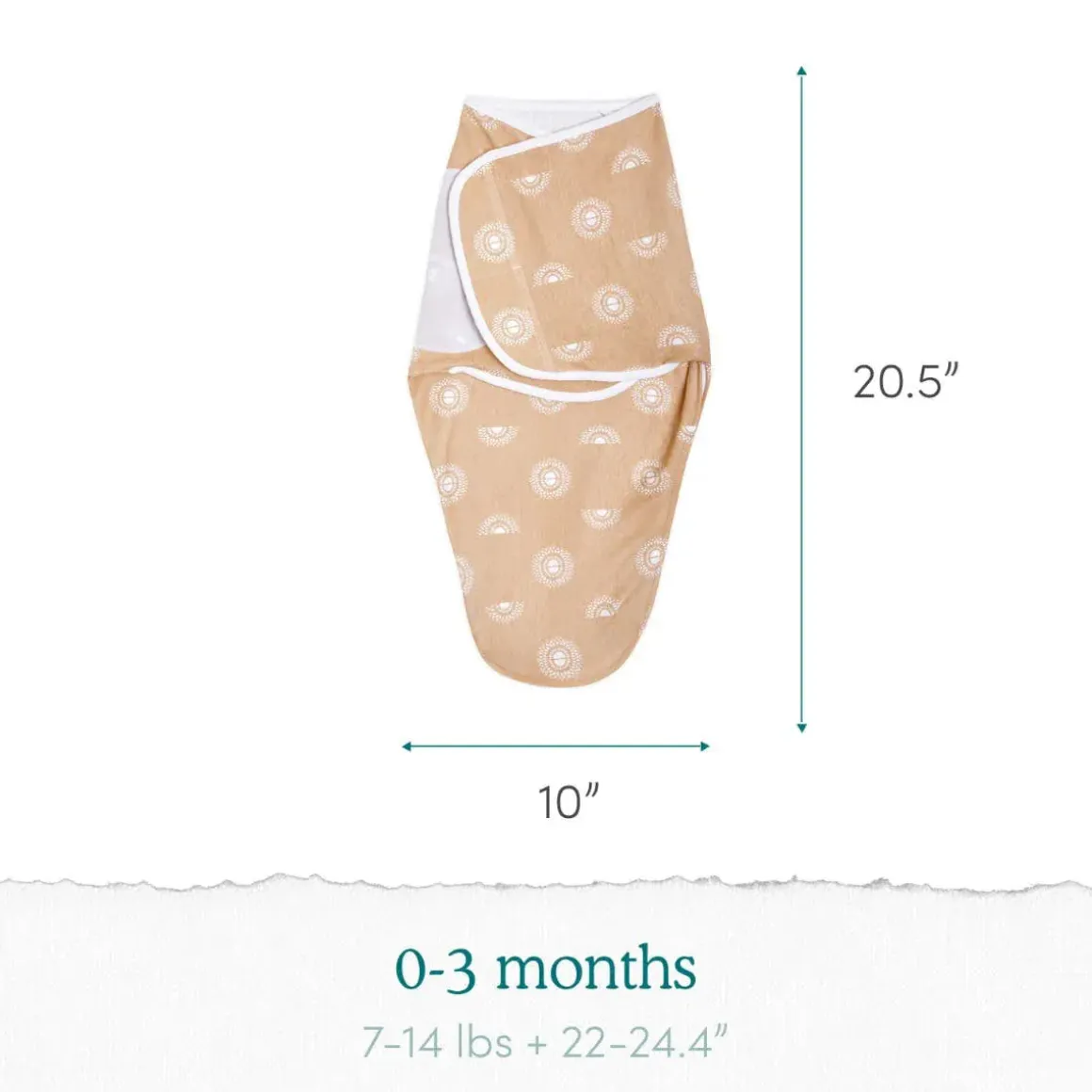 Aden + Anais Essentials Easy Swaddle Wrap Quick Change 3 pk - Rising Star (0-3 months)