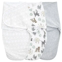 Aden + Anais Essentials Easy Swaddle Wrap Quick Change 3 pk - Toile (0-3 months)