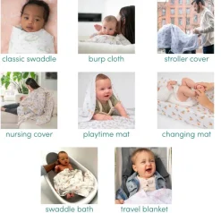 Aden + Anais Organic Cotton Muslin Dream Blanket - New York City