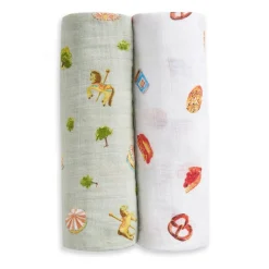 Aden + Anais Organic Cotton Swaddle Blanket 2 pk - New York City
