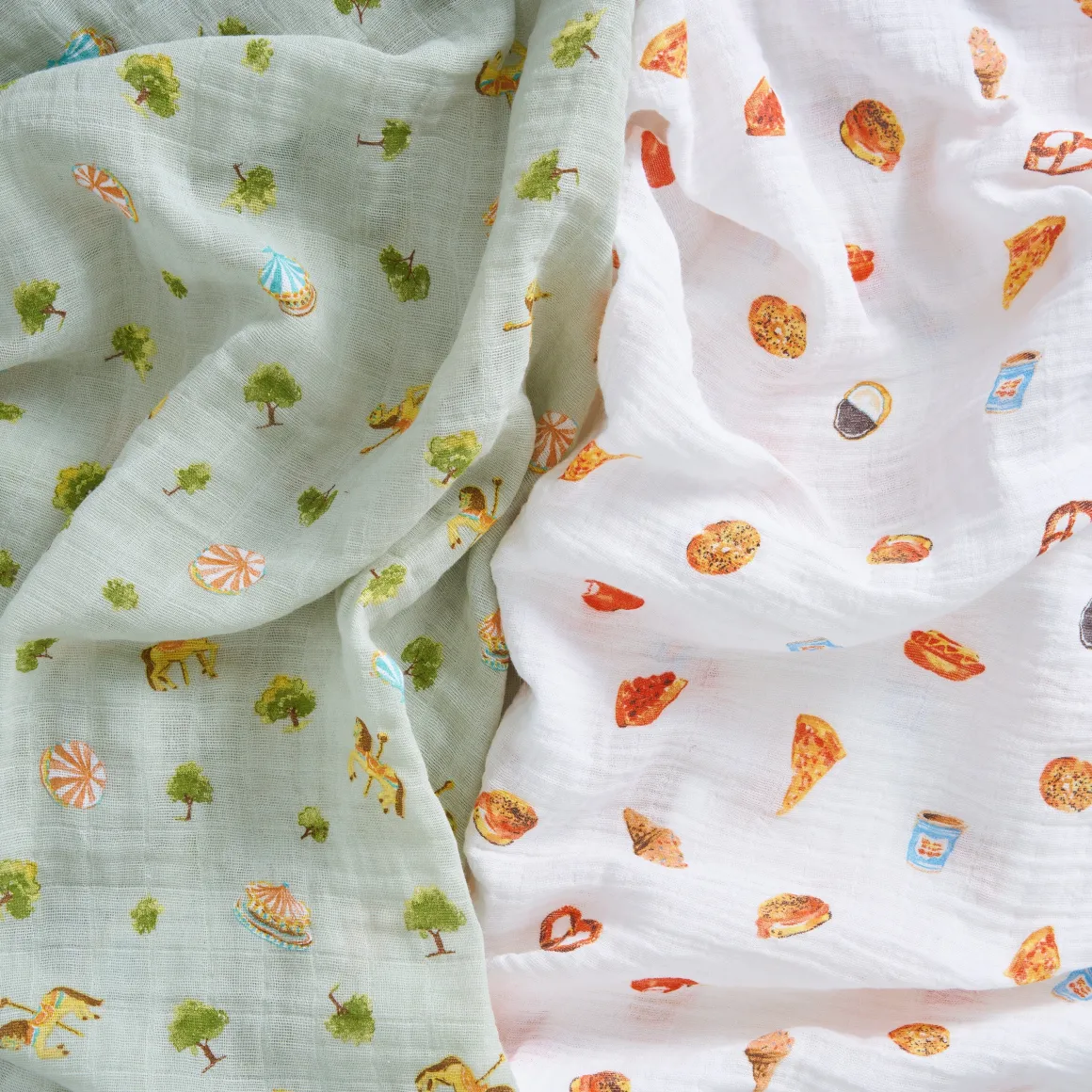 Aden + Anais Organic Cotton Swaddle Blanket 2 pk - New York City