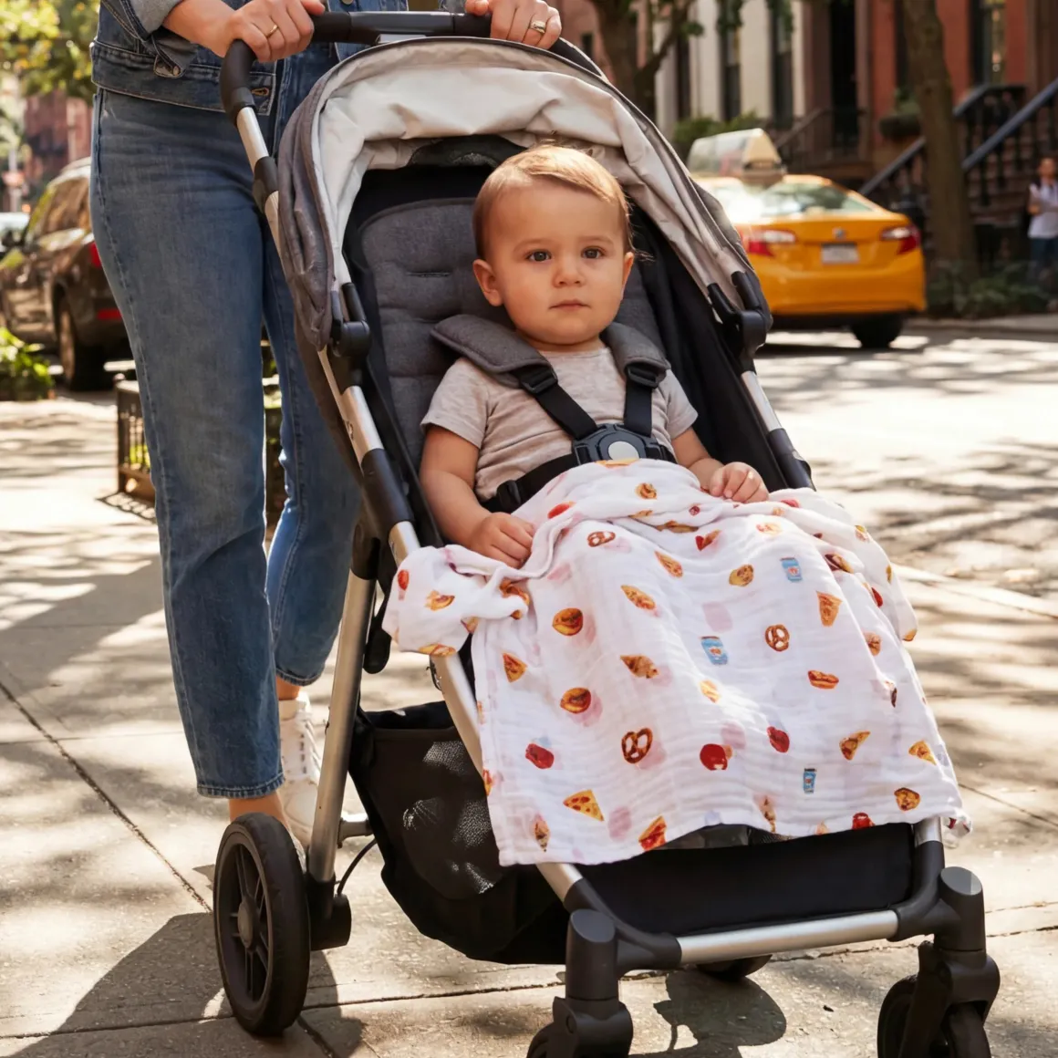 Aden + Anais Organic Cotton Swaddle Blanket 4 pk - New York City