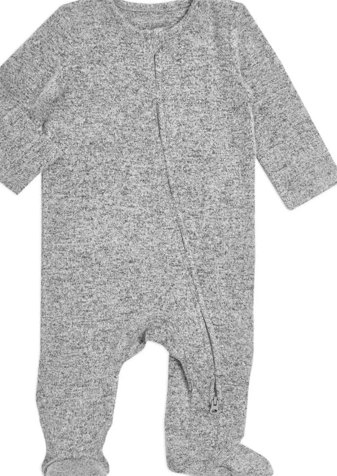 Aden + Anais Snuggle Knit Footie - Heather Grey (3-6 Months)