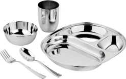 Ahimsa Stainless Steel Mindful Mealtime Set - Classic