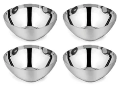 Ahimsa Stainless Steel Smart Snacking Bowls (Set of 4) - Classic
