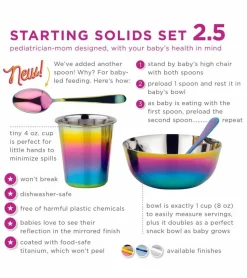 Ahimsa Stainless Steel Starting Solids Infant Set - Classic