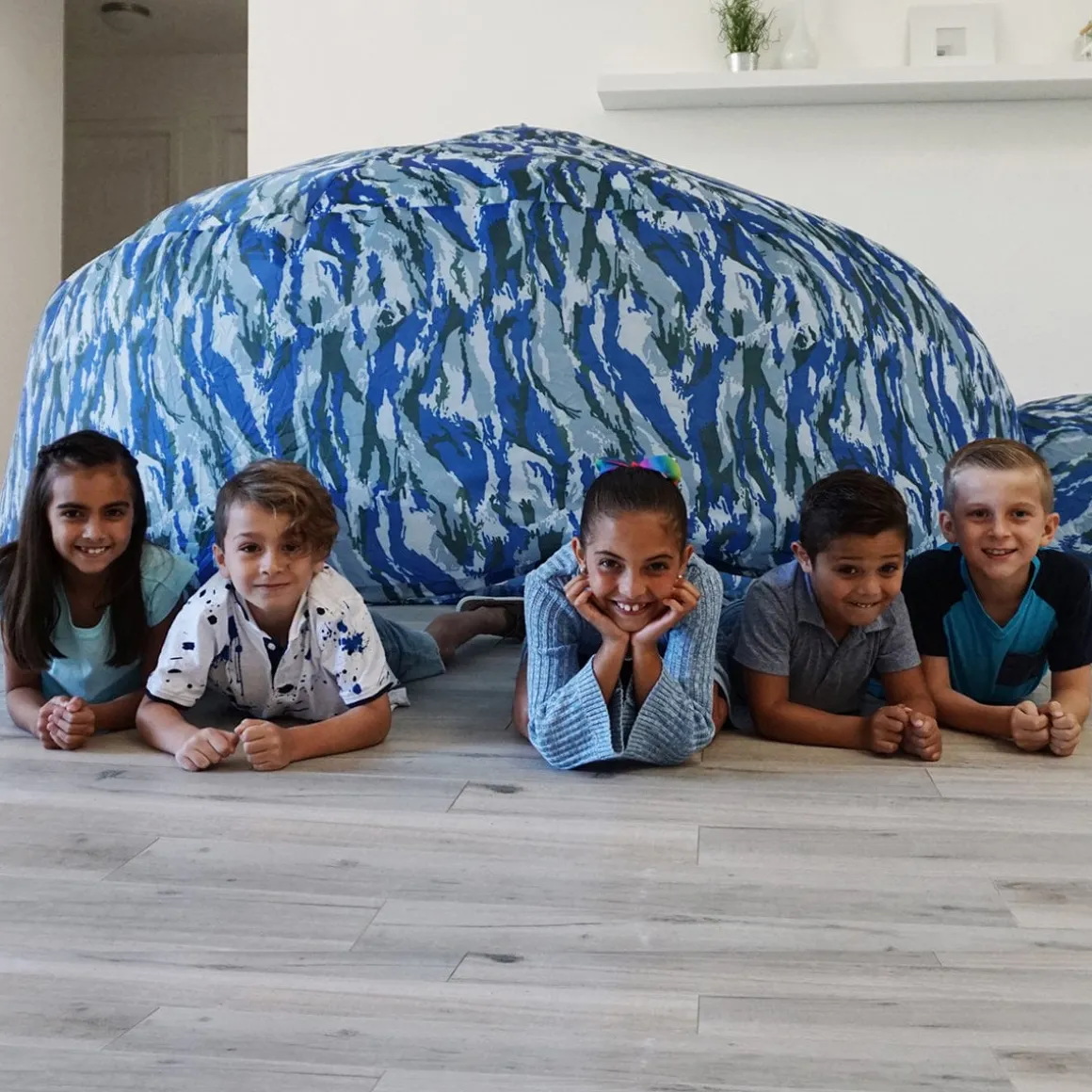 Airfort Inflatable Fort for Kids - Ocean Camo