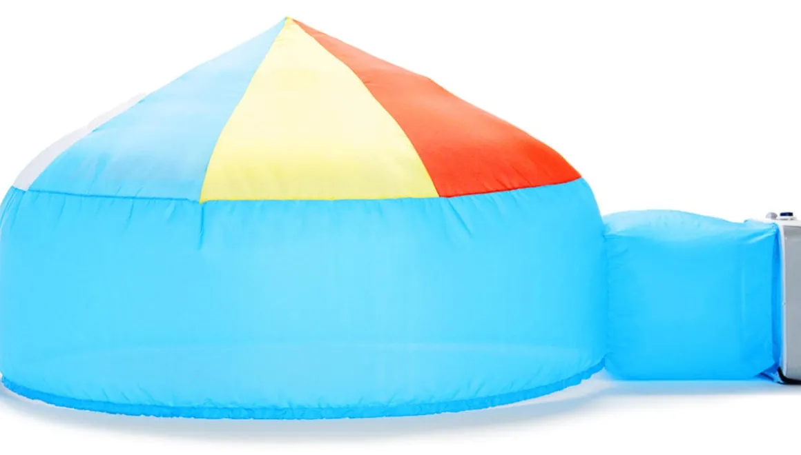 Airfort Inflatable Fort for Kids Beach Ball Blue