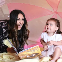 Airfort Inflatable Fort for Kids Pink and White