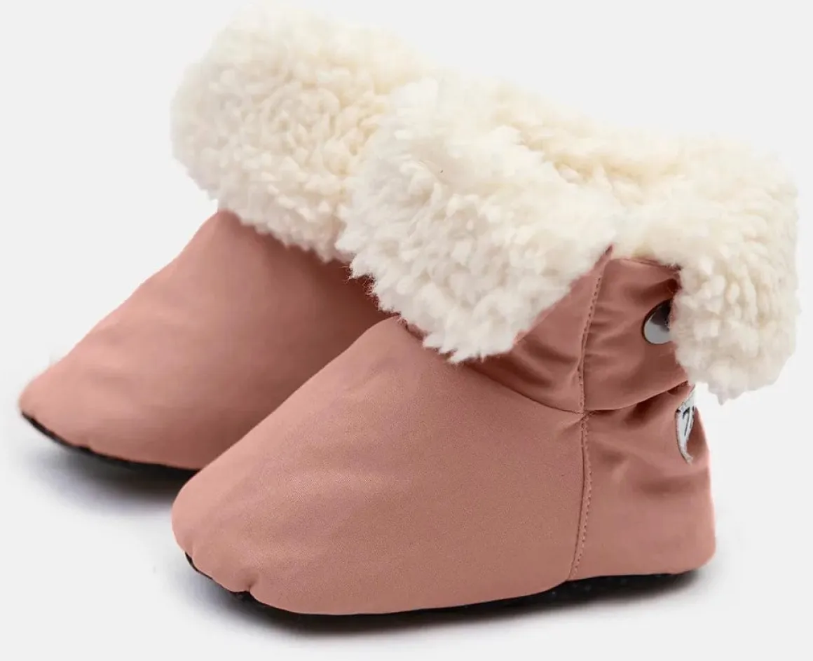 7AM Enfant Baby Booties - Benji - Rose Dawn, 6-12M