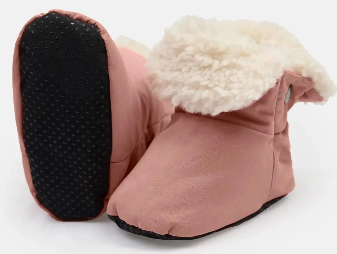 7AM Enfant Baby Booties - Benji - Rose Dawn, 6-12M