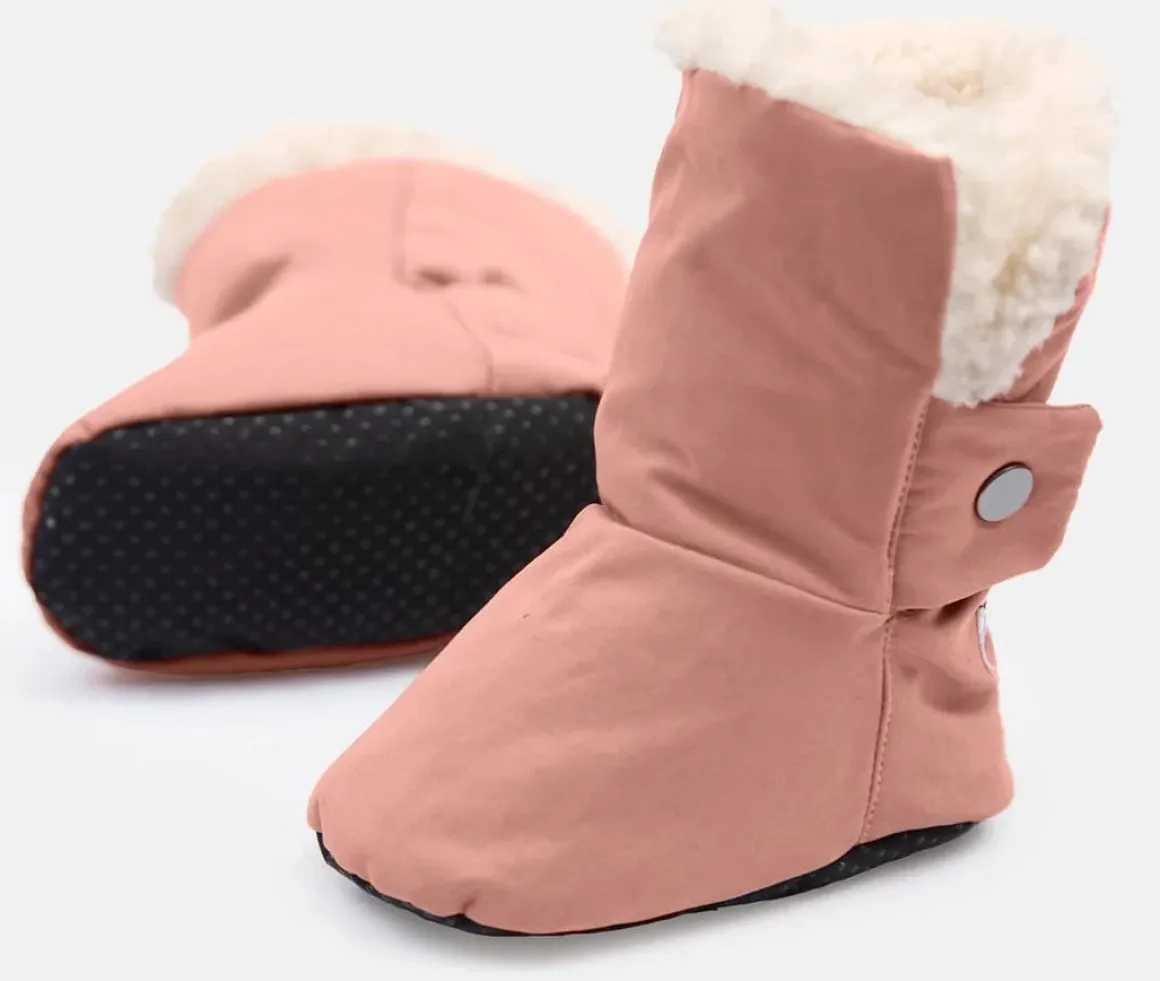 7AM Enfant Baby Booties - Benji - Rose Dawn, 6-12M