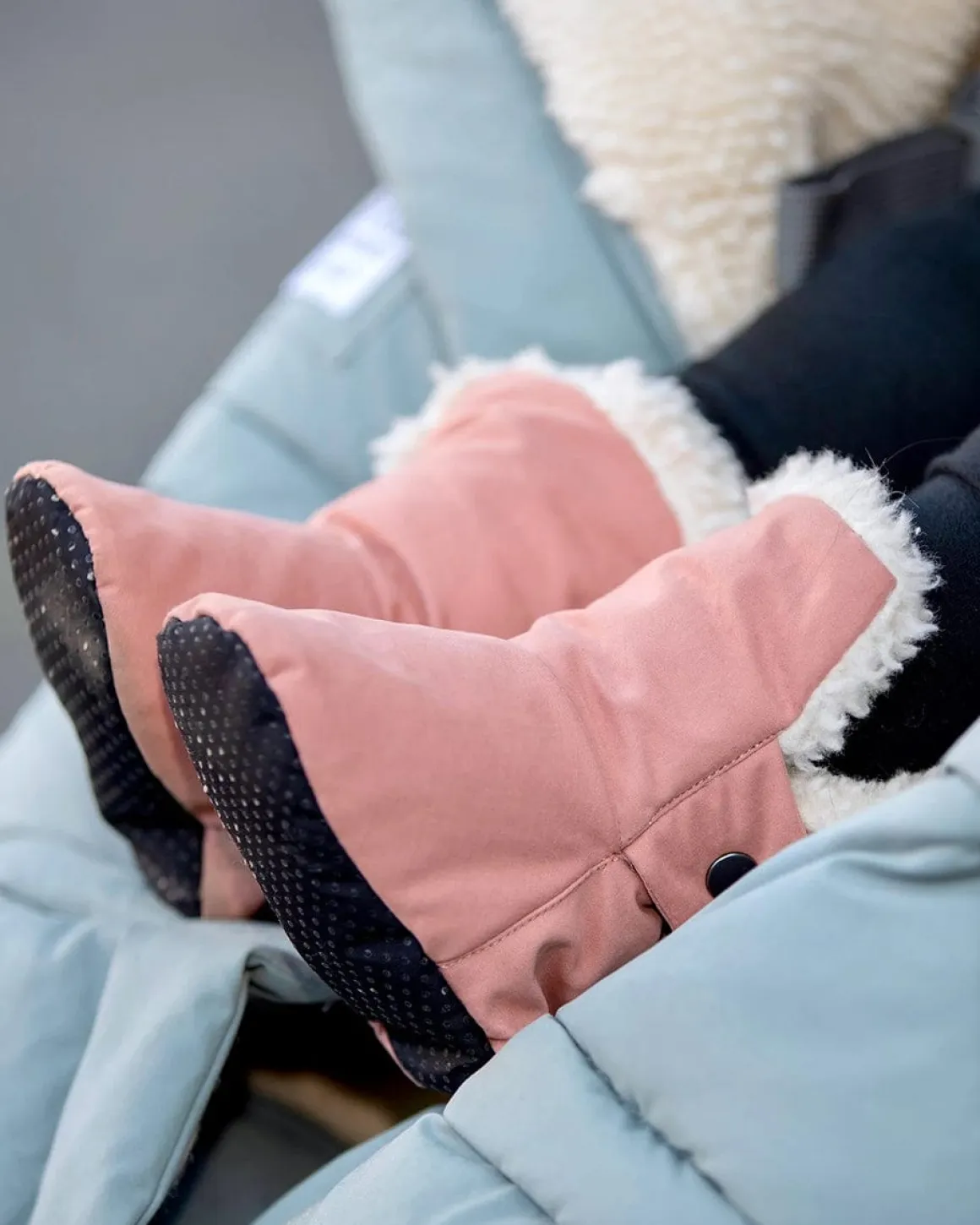 7AM Enfant Baby Booties - Benji - Rose Dawn, 6-12M