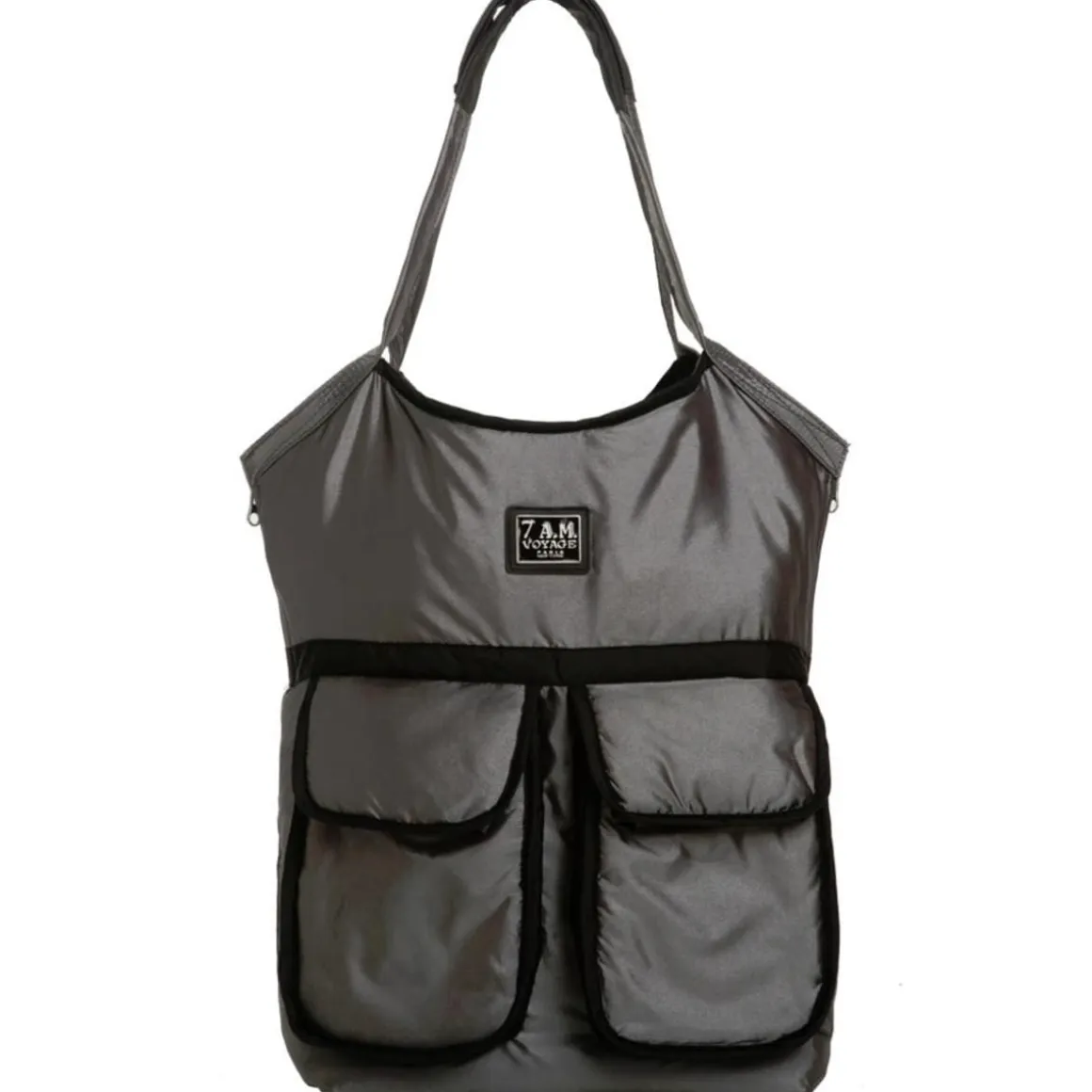 7AM Enfant Barcelona Bag - Metallic Silver