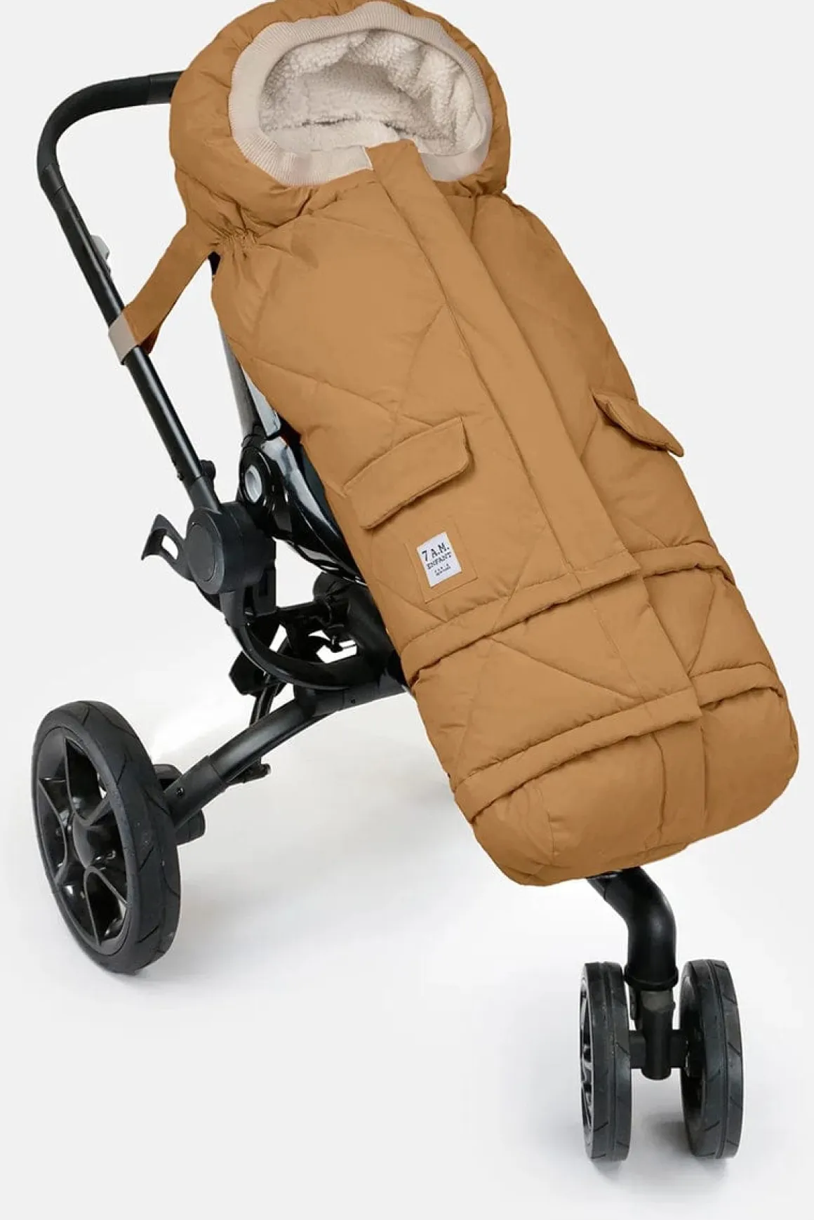 7AM Enfant Blanket 212 Evolution Footmuff - Cognac Quilted