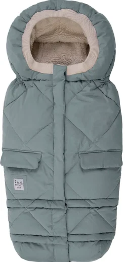 7AM Enfant Blanket 212 Evolution Footmuff - Mirage Blue Quilted