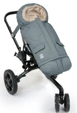 7AM Enfant Blanket 212 Evolution Footmuff - Mirage Blue Quilted