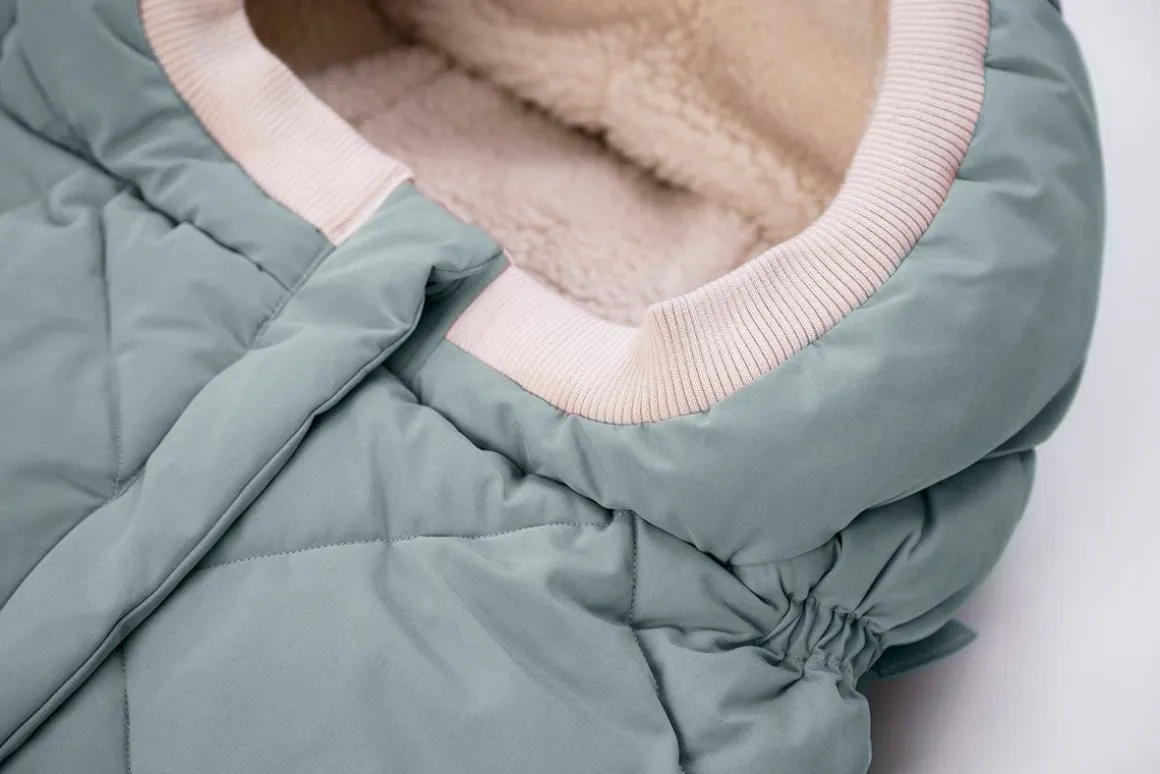 7AM Enfant Blanket 212 Evolution Footmuff - Mirage Blue Quilted