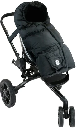 7AM Enfant Blanket 212 Evolution Plush Footmuff - Black Plush