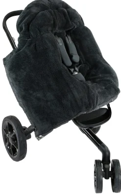 7AM Enfant Blanket 212 Evolution Plush Footmuff - Black Plush