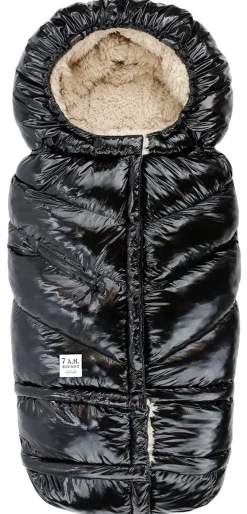 7AM Enfant Blanket 212 Evolution Polar Footmuff - Black Polar