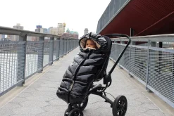 7AM Enfant Blanket 212 Evolution Polar Footmuff - Black Polar