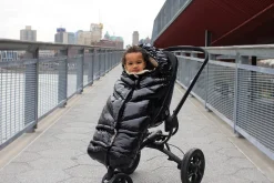7AM Enfant Blanket 212 Evolution Polar Footmuff - Black Polar