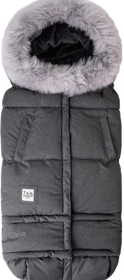 7AM Enfant Blanket 212 Evolution Tundra Footmuff - Heather Grey Dark