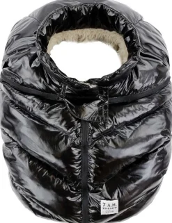 7AM Enfant Cocoon Car Seat Cover - Black Polar