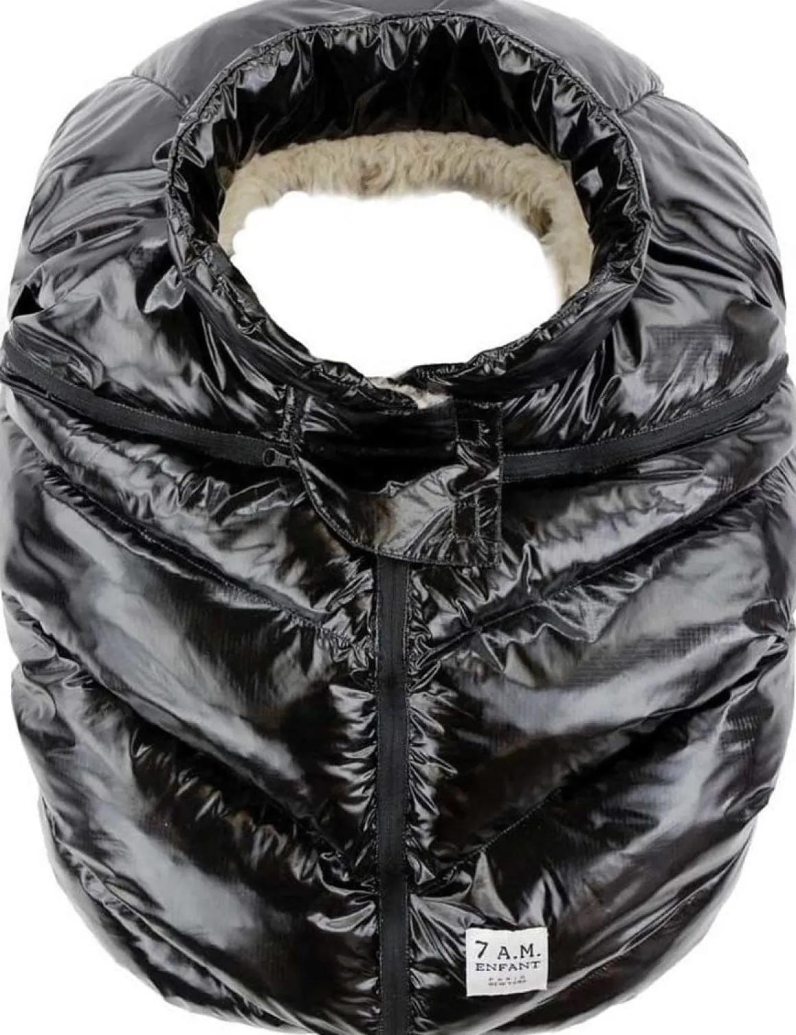 7AM Enfant Cocoon Car Seat Cover - Black Polar