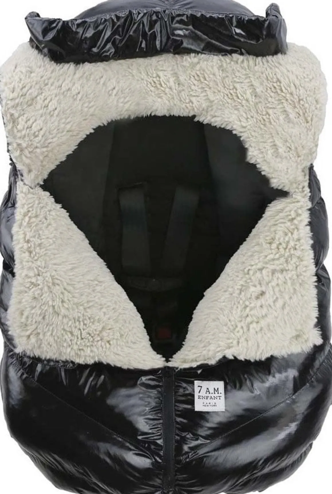 7AM Enfant Cocoon Car Seat Cover - Black Polar