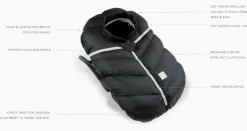 7AM Enfant Cocoon Car Seat Cover - Metallic Grey