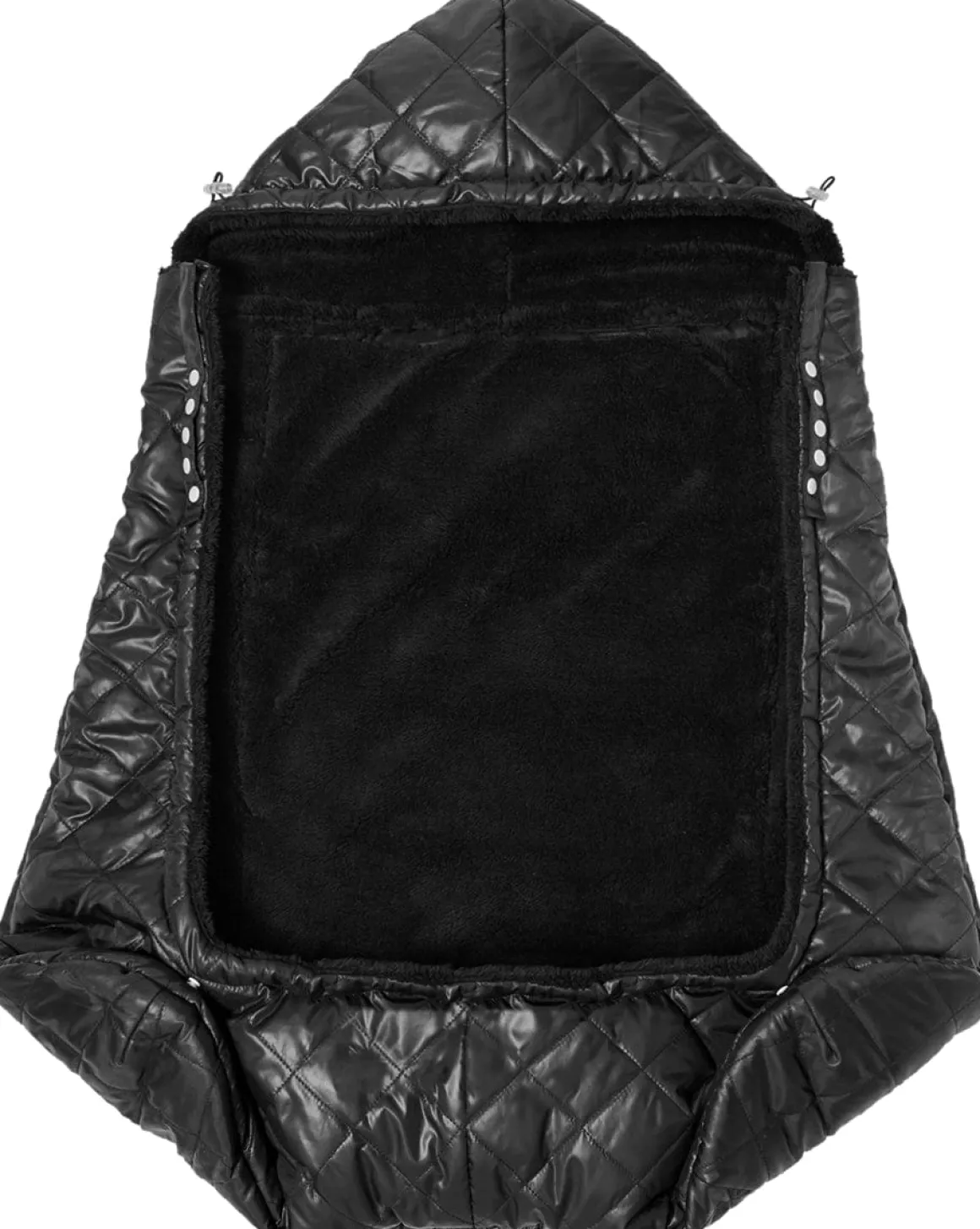 7AM Enfant K-Poncho Baby Carrier Cover - Black Plush