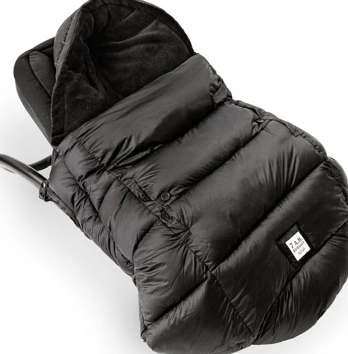 7AM Enfant K Poncho Carrier Cover Heavyweight - Black (0-3T)