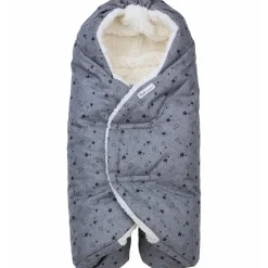 7AM Enfant Nido Cloud Infant Wrap, Small - Heather Gray Stars (0-6M)