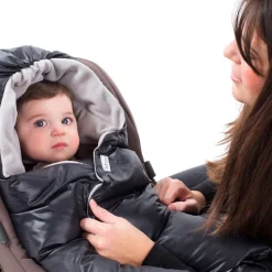 7AM Enfant Nido Quilted Wrap, Small - Black