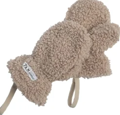 7AM Enfant The Cub Mitten & Hat Set - Teddy - Oatmeal Teddy (0-6m)
