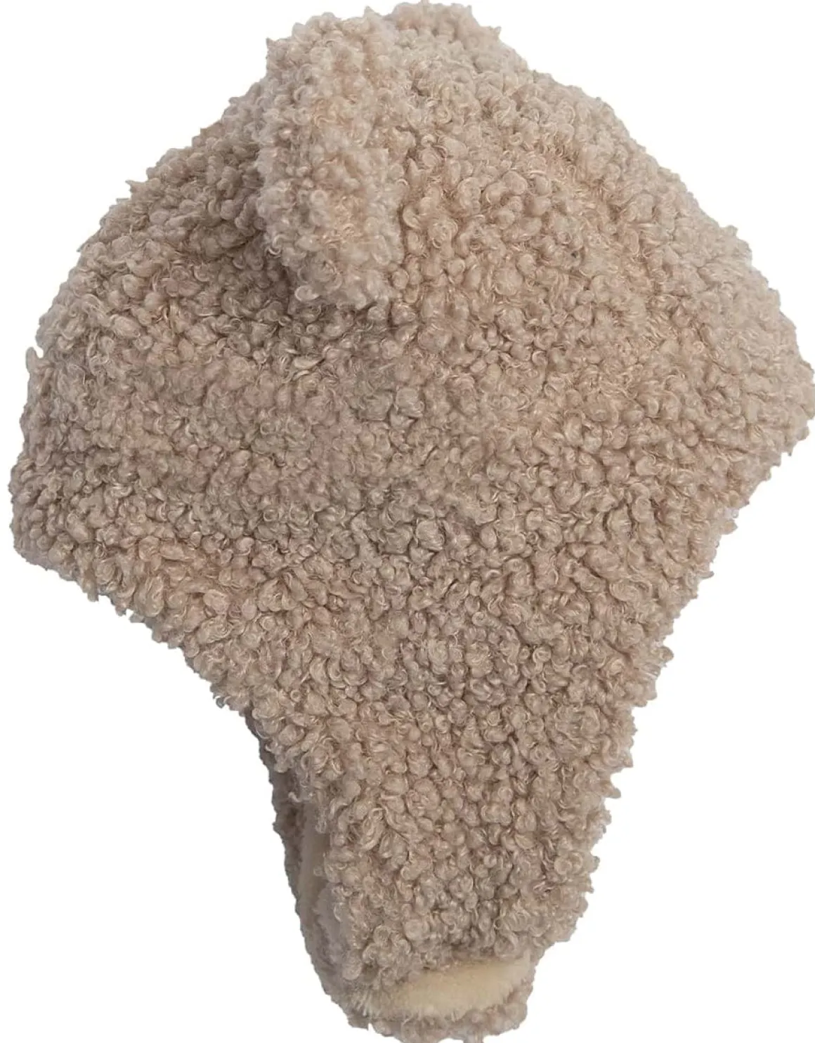 7AM Enfant The Cub Mitten & Hat Set - Teddy - Oatmeal Teddy (0-6m)