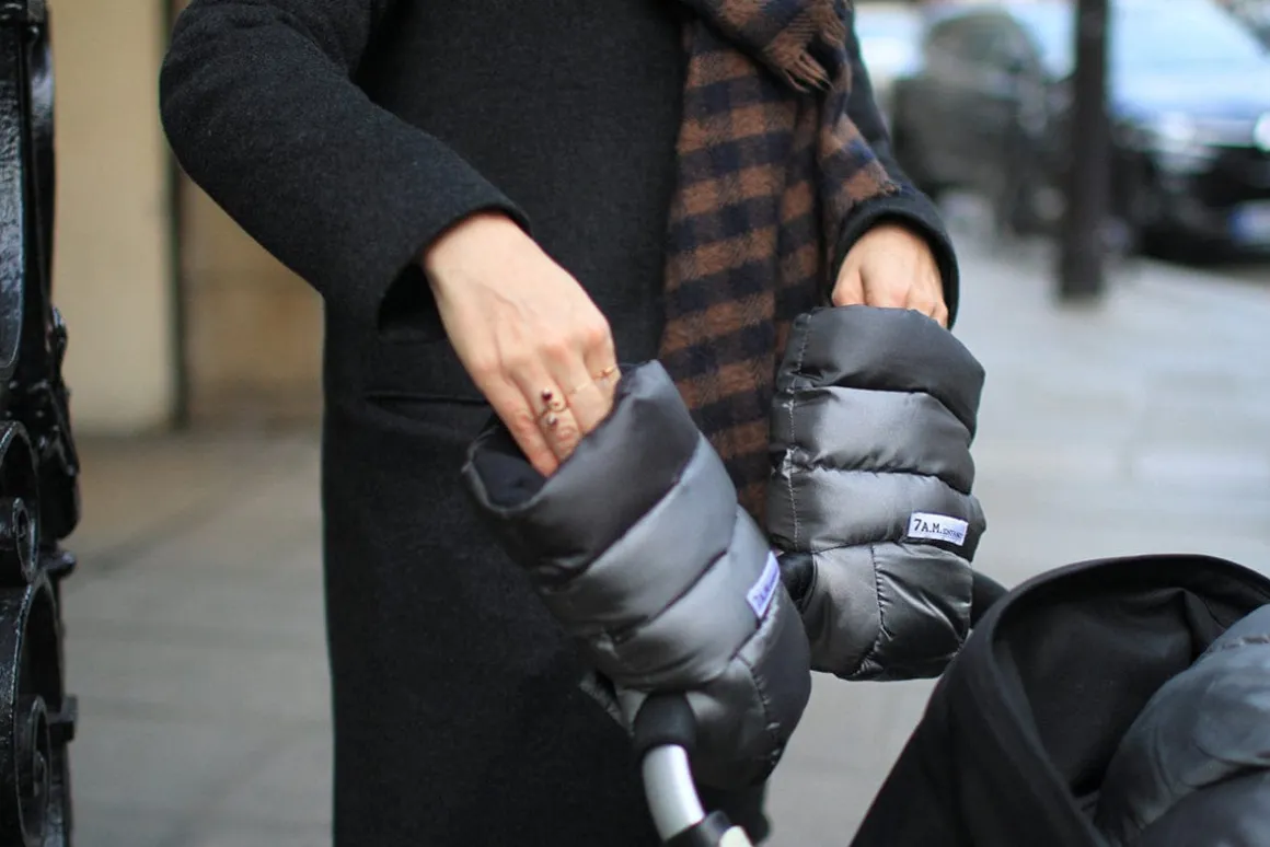 7AM Enfant warmmuffs - Core - Metallic Grey