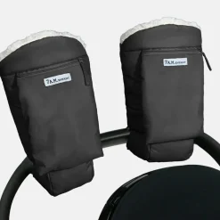 7AM Warmmuffs, Oslo Cloud - Black