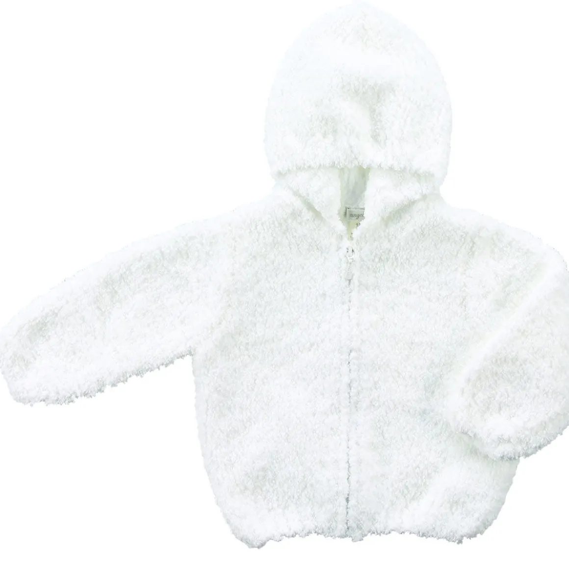 Angel Dear Chenille Hoodie, 0-6 Months - White