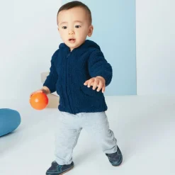Angel Dear Chenille Hoodie, 12-18 Months - Navy