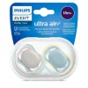 Avent Ultra Air Pacifier 18m+, Beige / Dawn, 2 pack